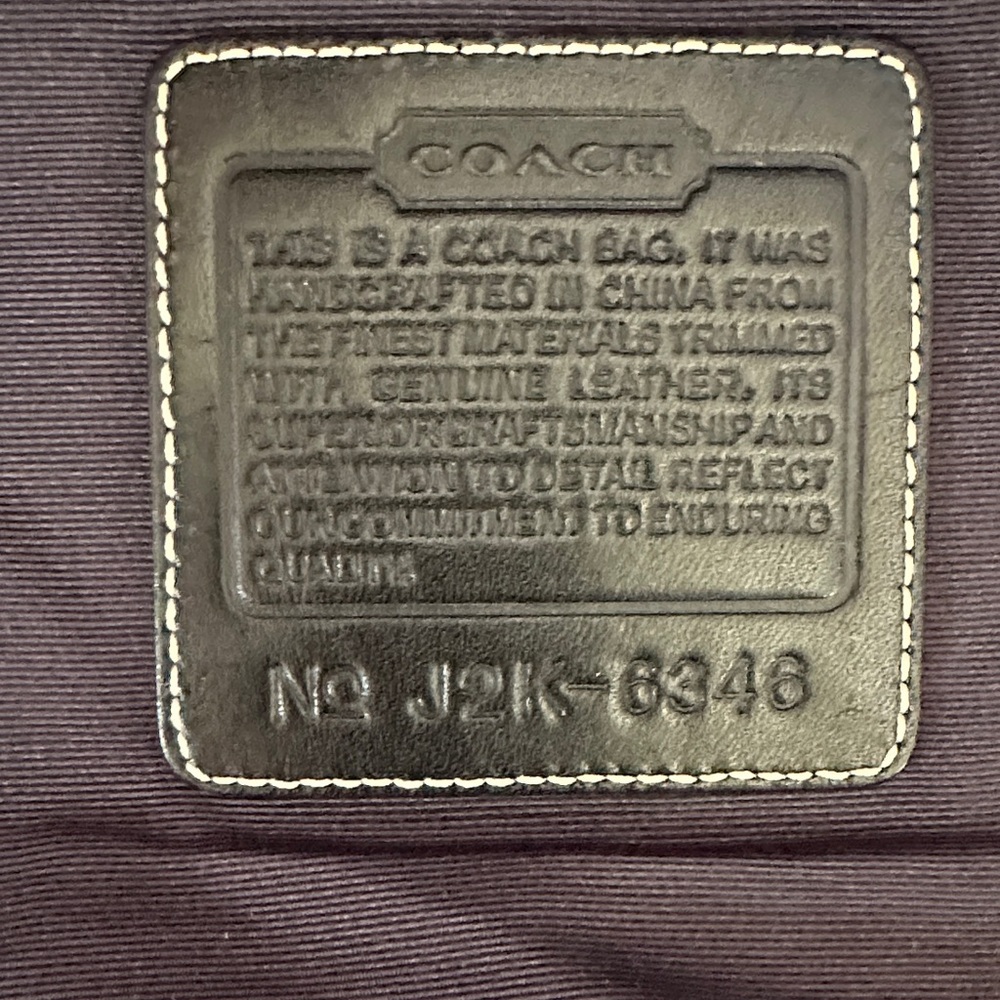 Coach Vintage 6346 Chelsea Signature Black Canvas Leather Shoulder Bag - Picture 9 of 14